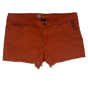 Mossimo Supply Co. Orange Jean Shorts